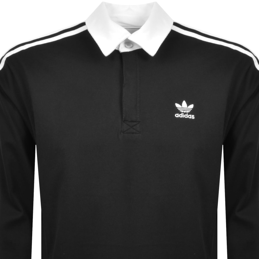 【ADIDAS】Originals RUGBY FW24 POLO SHIRT BLACK★追跡可 Adidas Originals RUGBY FW24 POLO SHIRT Polo Shirt Unisex